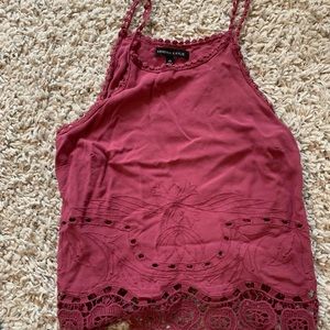 Red Kendall and Kylie crop top